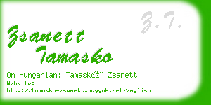 zsanett tamasko business card